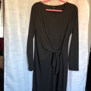 Crew Neck Black Dress